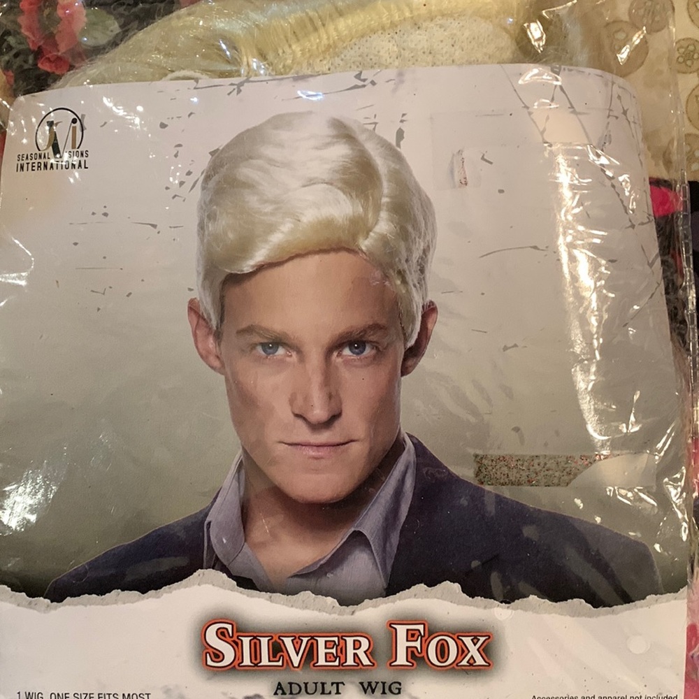 Silver Fox adult wig